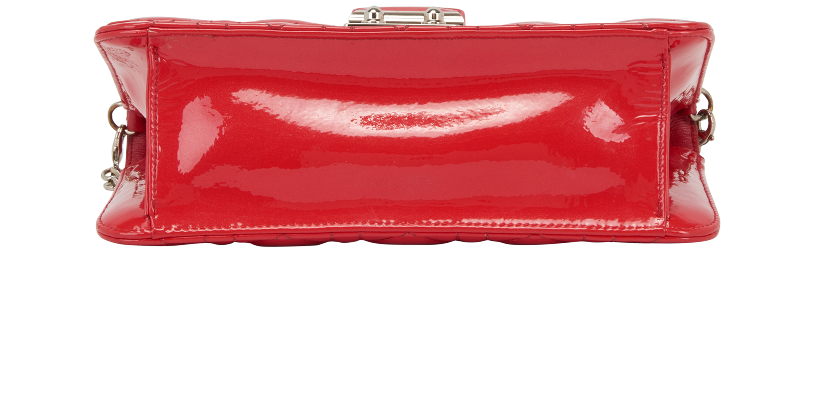 Miss Dior Promenade, &pound;850, Handbags, Red, Patent Leather, Top view